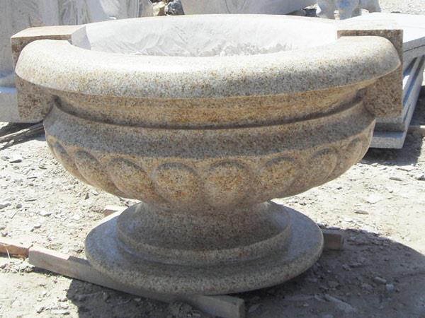 黄锈石花钵 黄锈石花钵